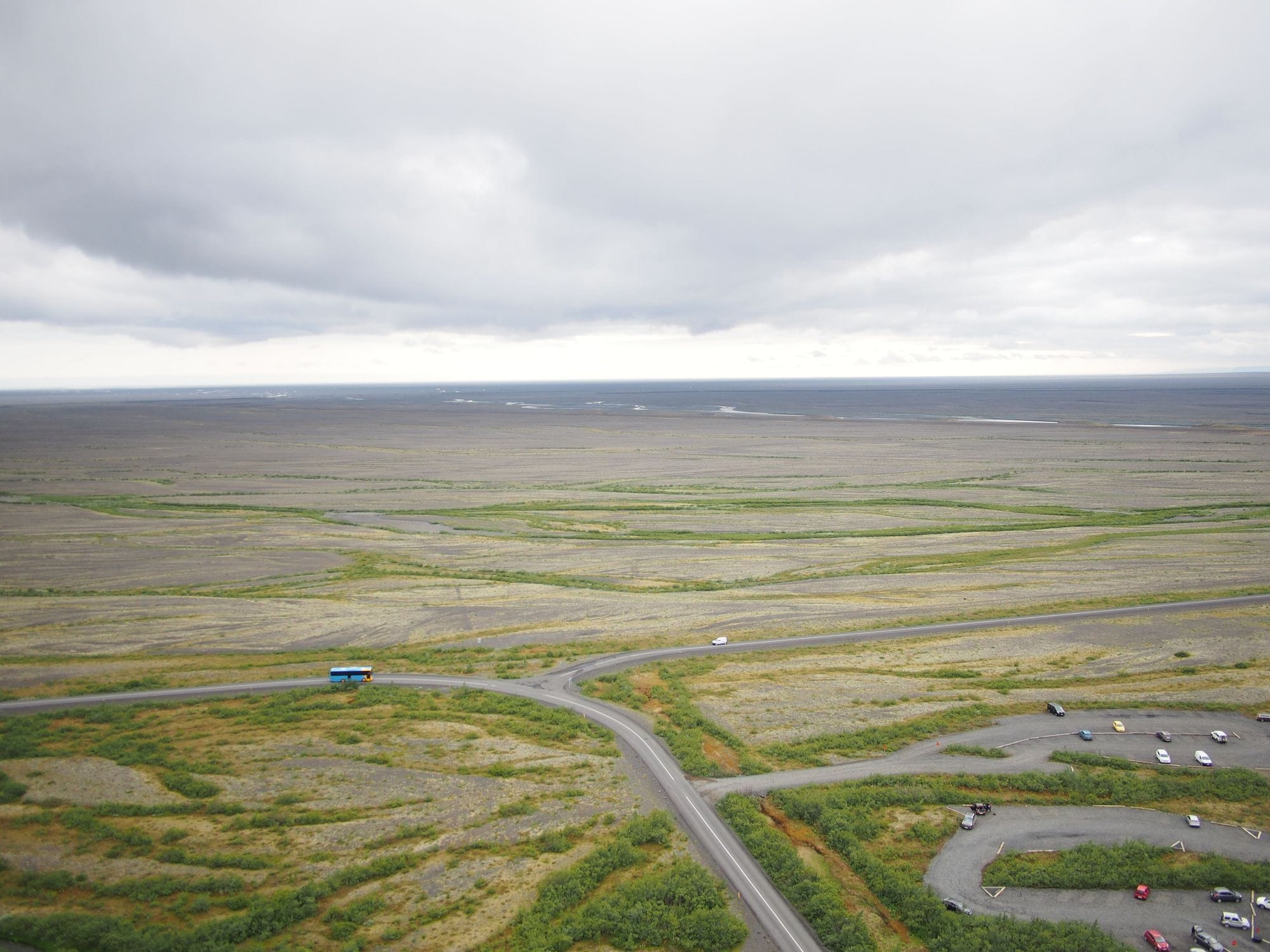 Landslag að sumri til á Íslandi. 