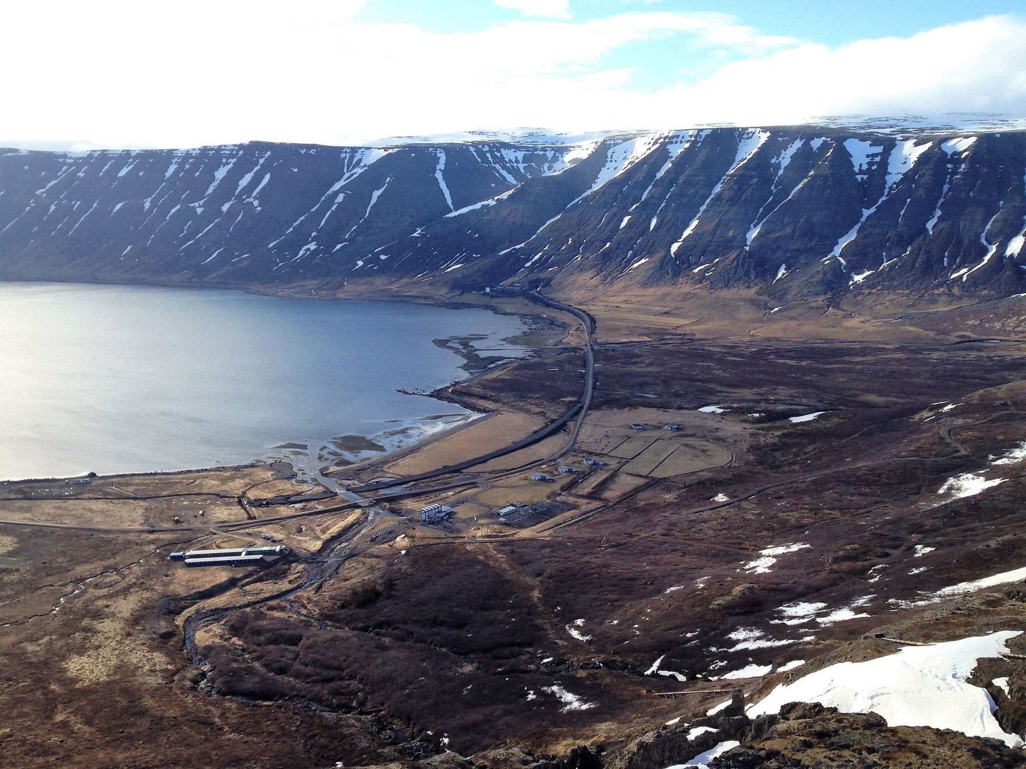 A view of mountainous terrain 