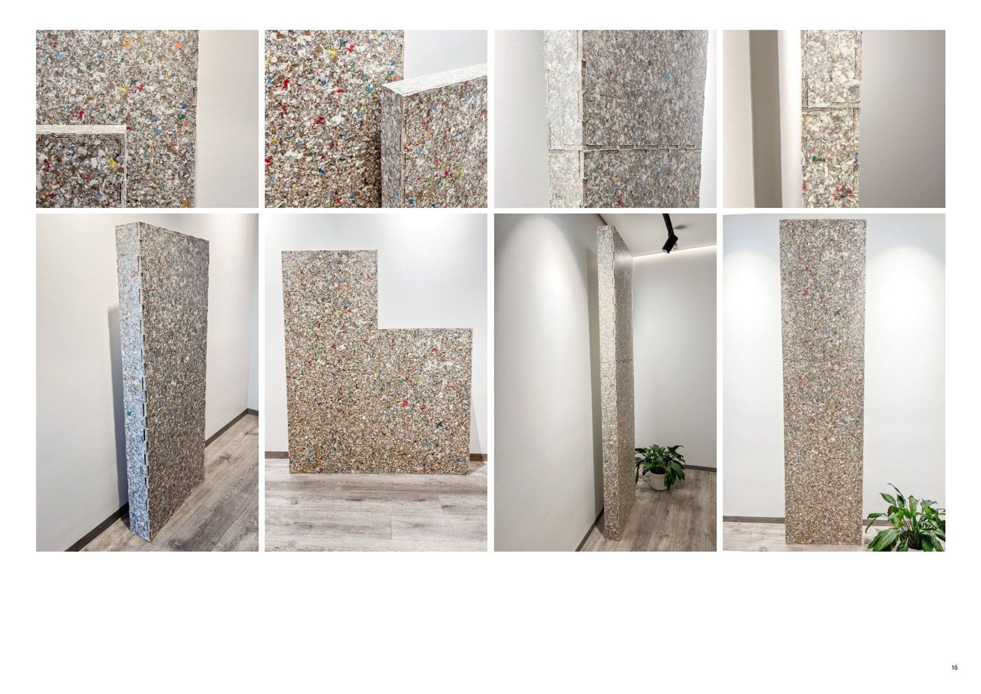 A collage of images showing different textures and materials