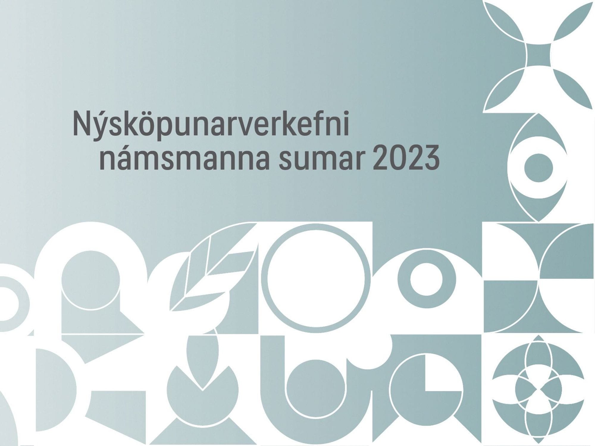 The image displays texts set against the background with a geometric shapes and design
