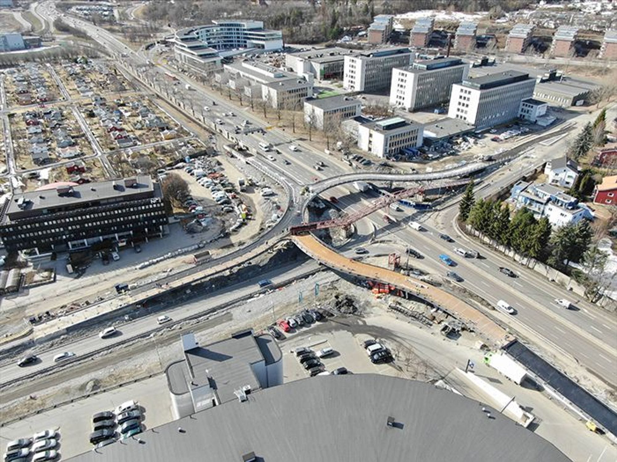 An image showing roadwork and infrastructure development in progress