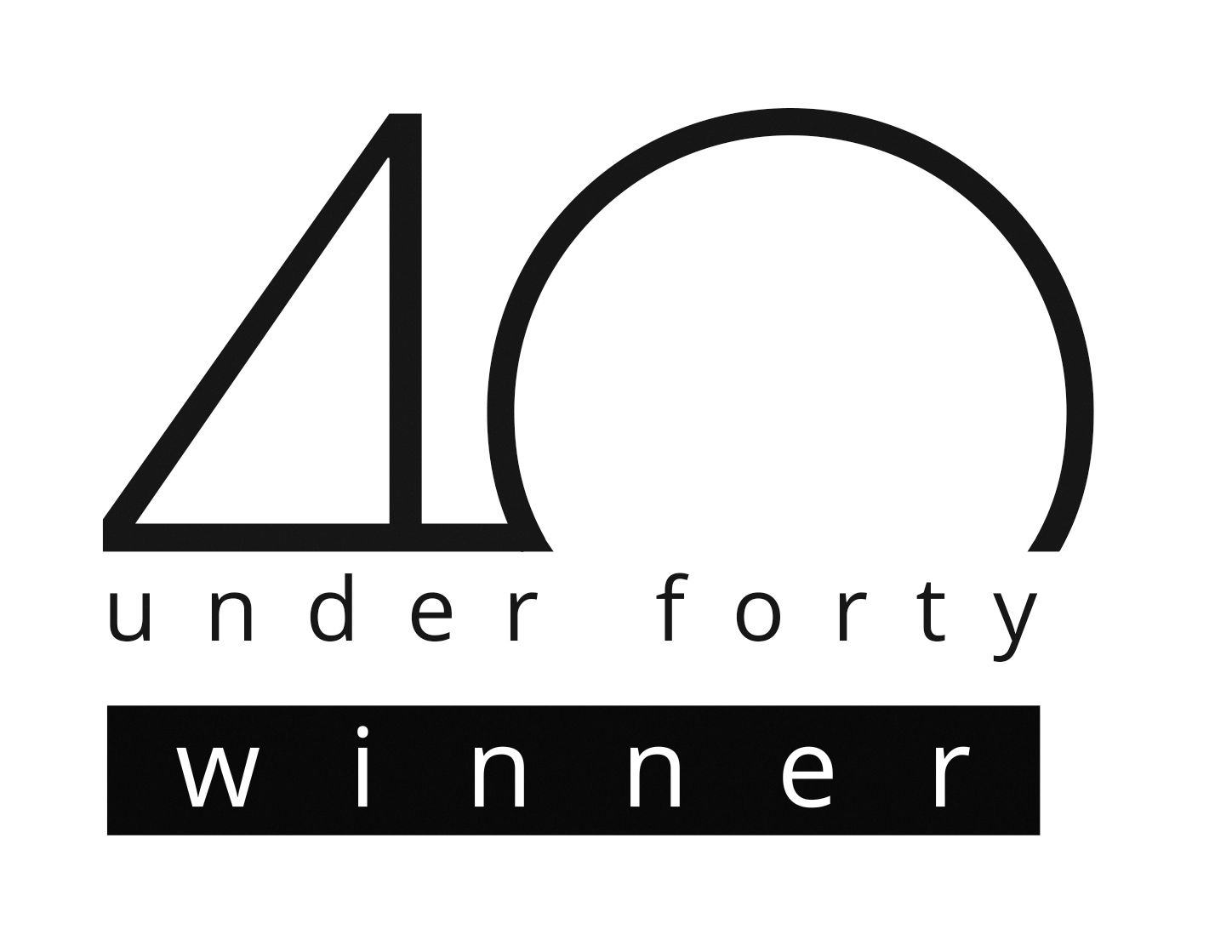 "Under Forty" Logo
