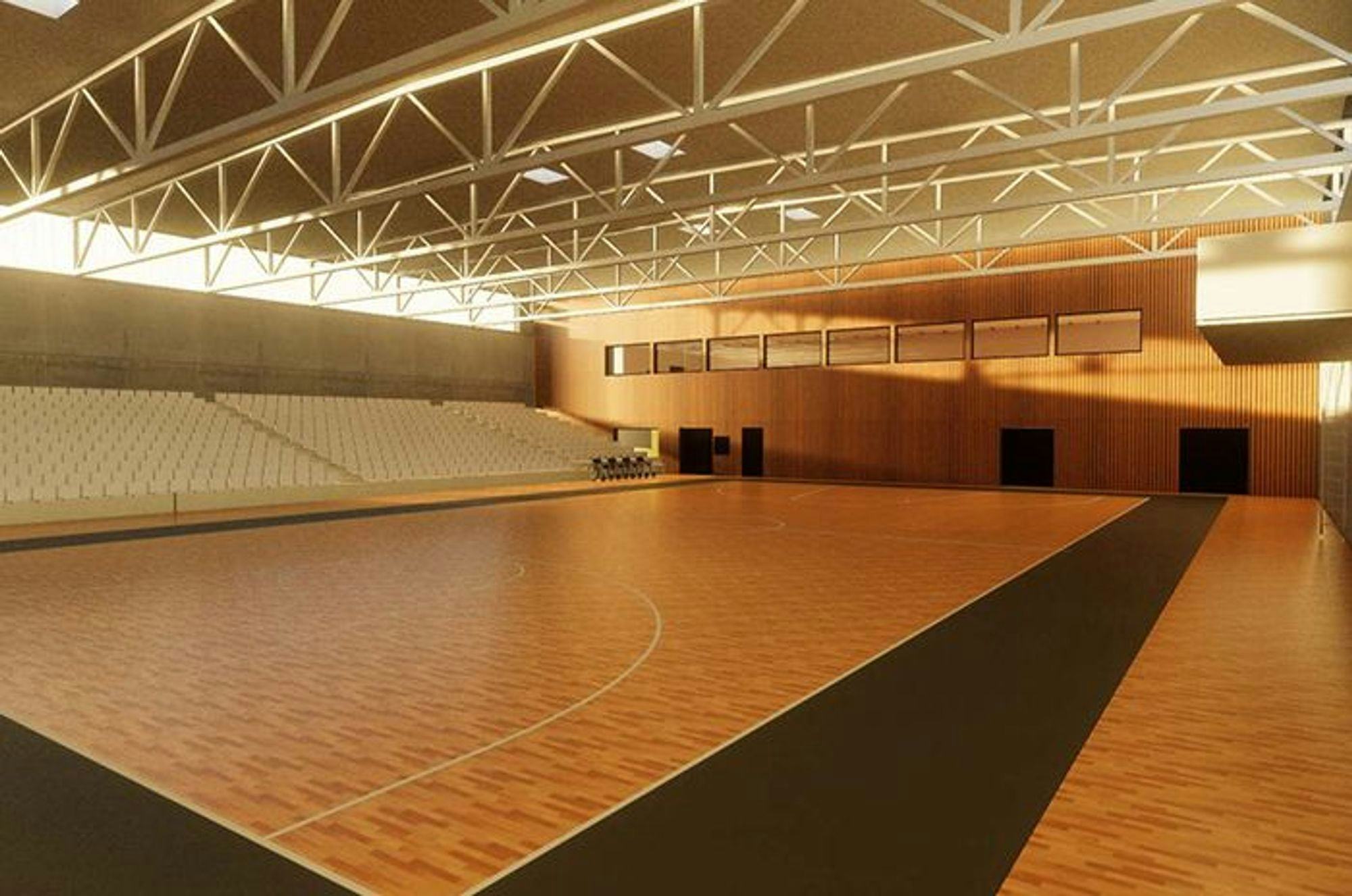 A large sports hall 