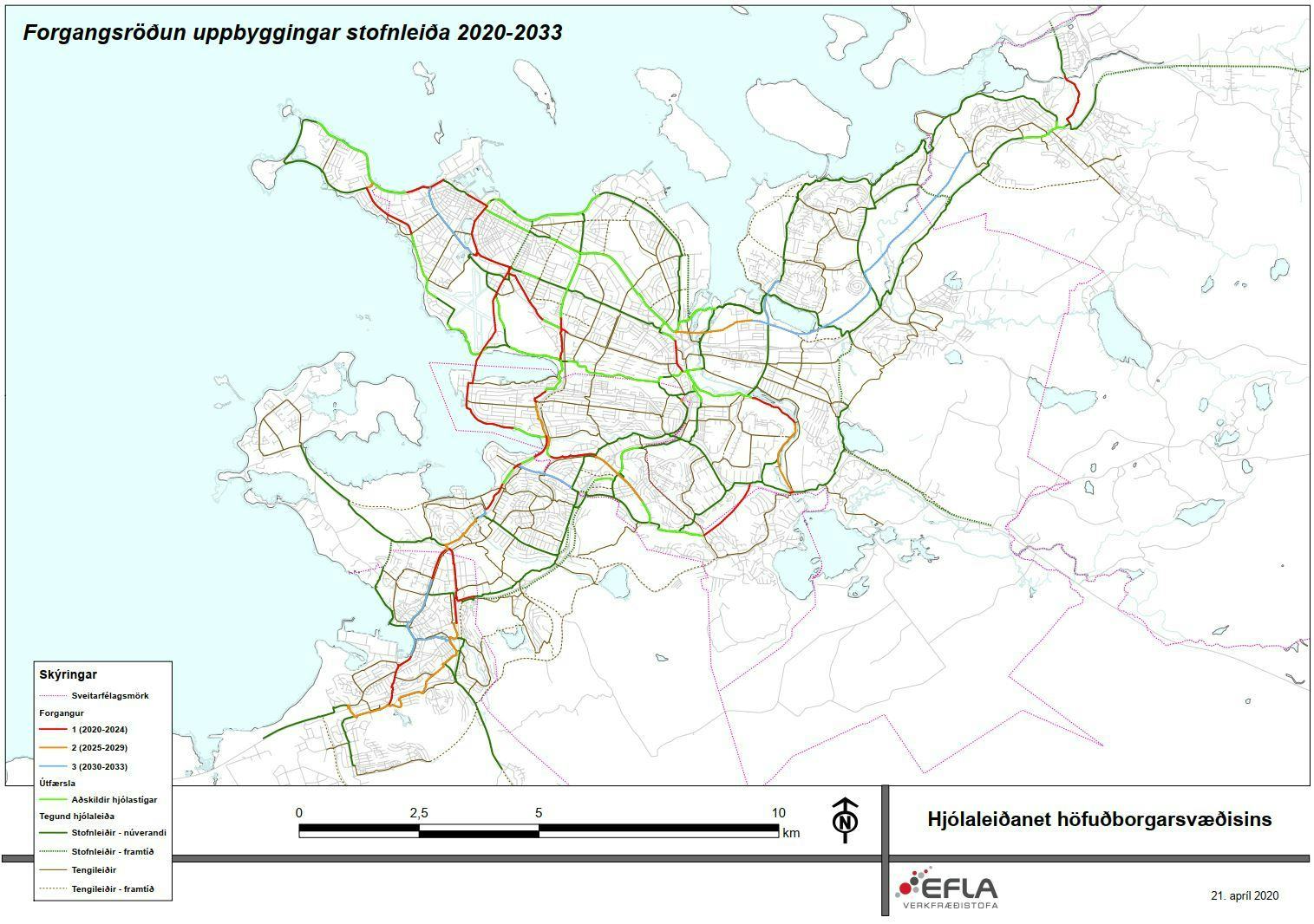A map with various lines representing roads or connections
